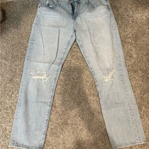 Light Blue Distressed Jeans